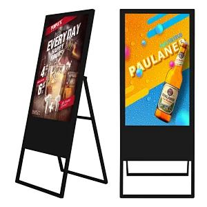 Hot selling Export 49 Inch Portable Free Standing Led Displays Street Advertising Screen Player