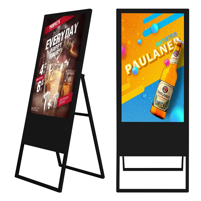 Hot selling Export 49 Inch Portable Free Standing Led Displays Street Advertising Screen Player