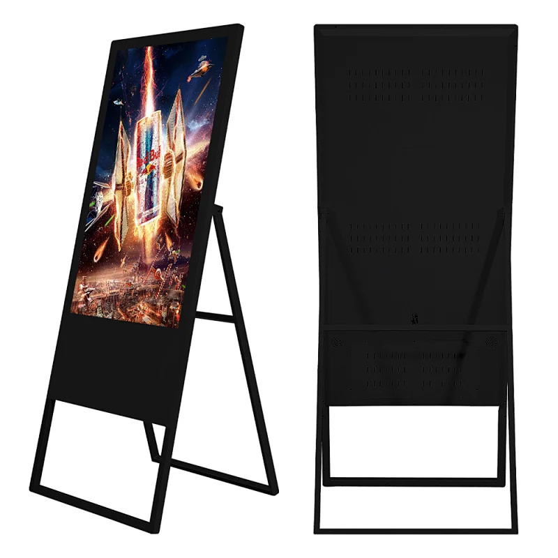 Indoor capacitive Portable display lcd digital signage totem lcd advertising display