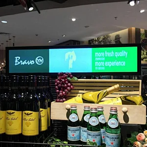 Senke Ready To Ship wall mounted Wide stretch bar lcd display Restaurant advertising display