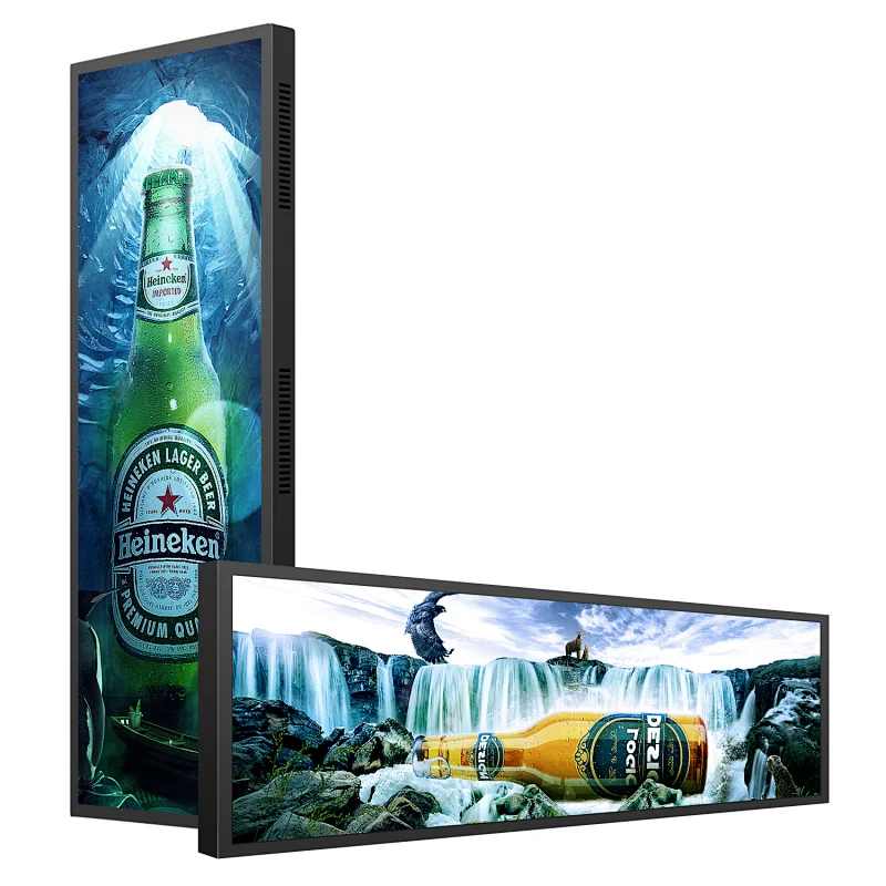 24 Inch Embedded Ultra-Wide advertising Led Panel Indoor Touch Screen Stretched Monitor