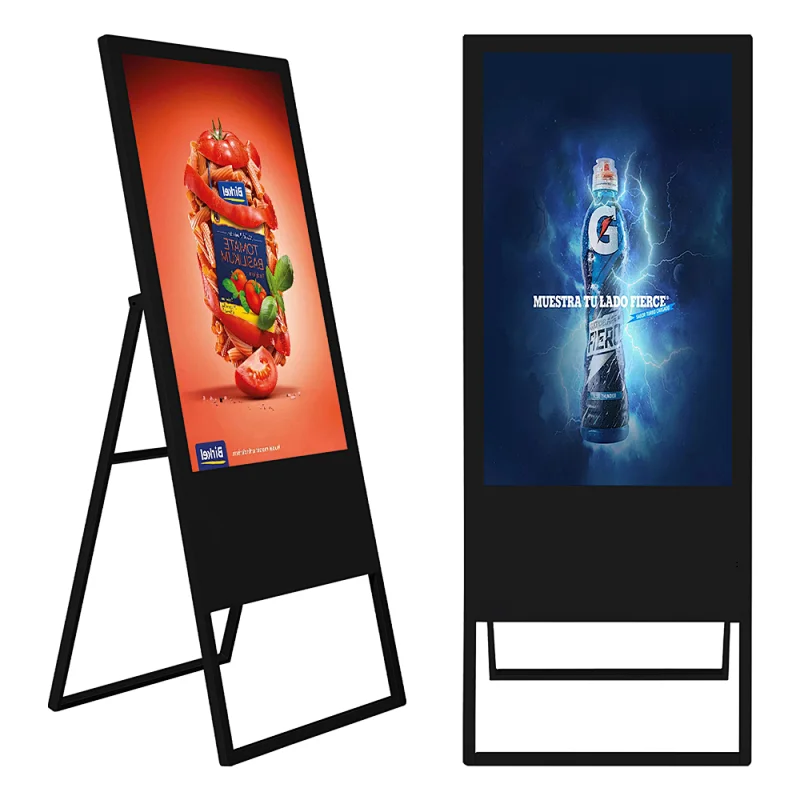 Indoor capacitive Portable display lcd digital signage totem lcd advertising display