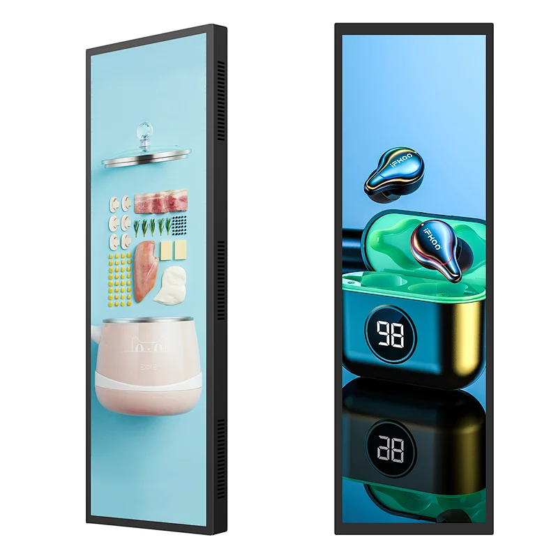 24 Inch Embedded Ultra-Wide advertising Led Panel Indoor Touch Screen Stretched Monitor