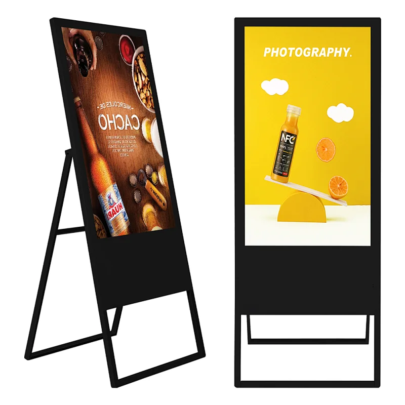 Hot selling Export 49 Inch Portable Free Standing Led Displays Street Advertising Screen Player