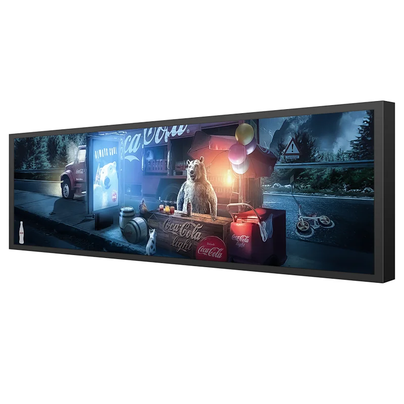 SENKE Ready To Ship Embedded ultra wide touch screen bar lcd screen monitor digital signage led