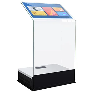 School speech floor standing Touch screen Glass info kiosk interactive platform