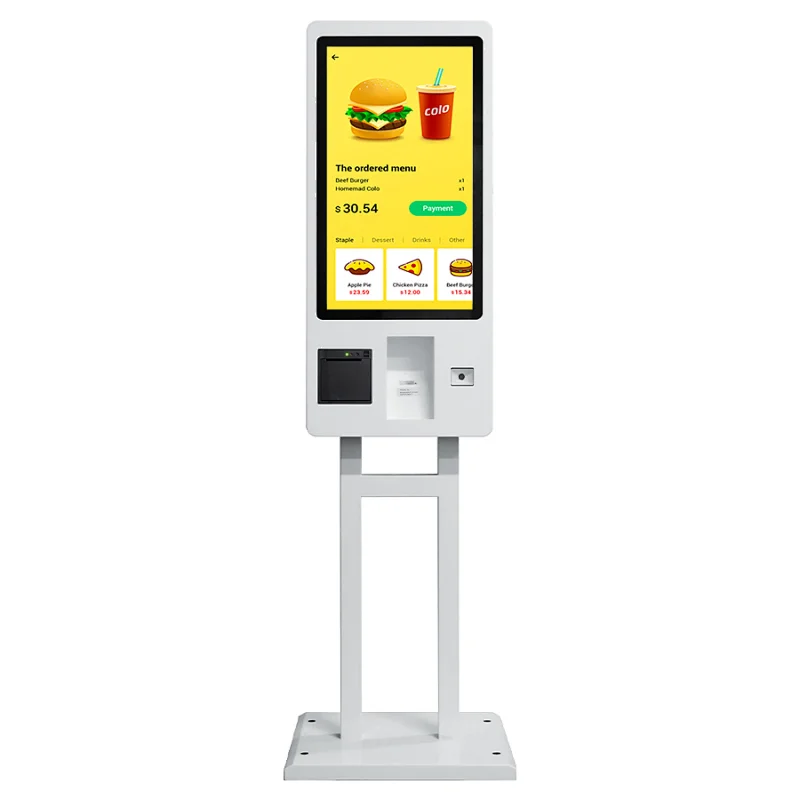 Touch screen Freestanding payment interactive self service ordering payment Kiosk