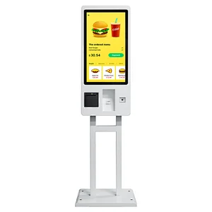Touch screen Freestanding payment interactive self service ordering payment Kiosk