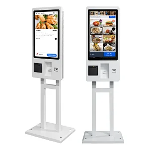 32 inch i3 Processor Windows 10 RFID reader ticket printers interactive touch screen Self ordering kiosk for restaurant