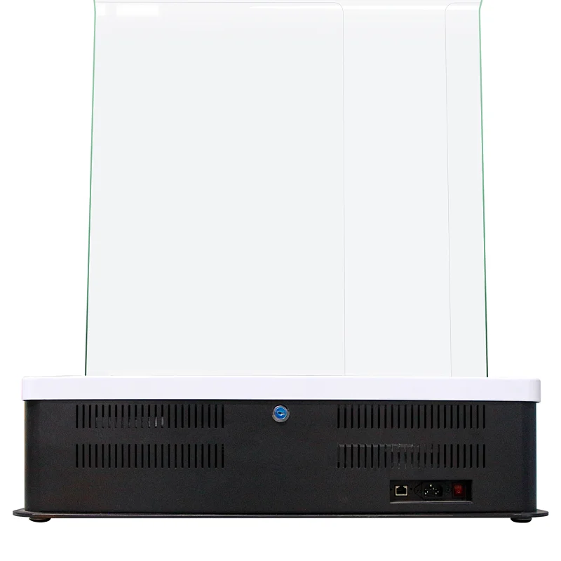 Supermarket floor standing Touch screen bank inquiry Glass info kiosk interactive kiosk