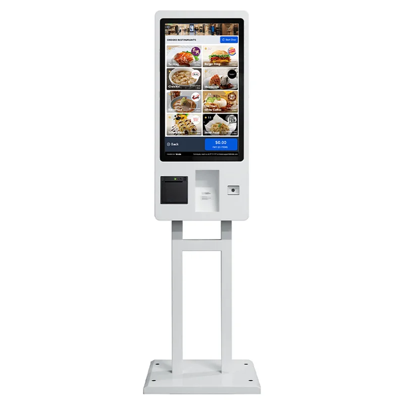 Touch screen Freestanding payment interactive self service ordering payment Kiosk