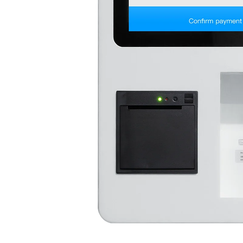 27 inch pos system scanner credit card payment self ordering machine touch interactive self service kiosk