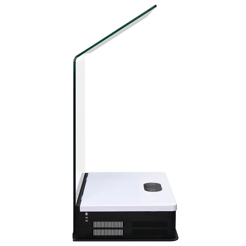 Supermarket floor standing Touch screen bank inquiry Glass info kiosk interactive kiosk