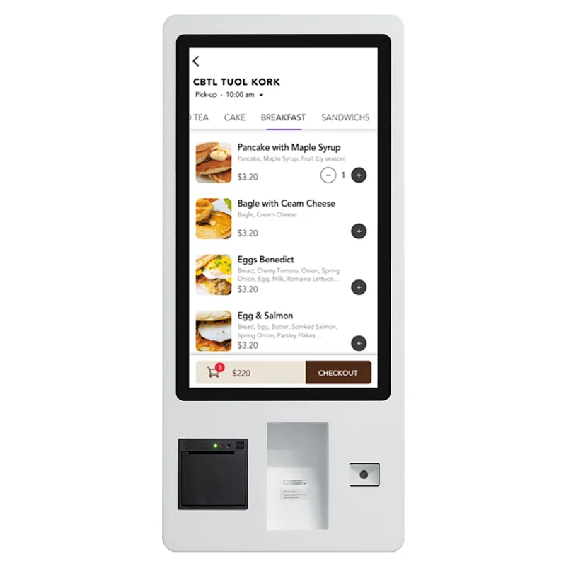 Wholesale Factory Price touch screen ordering payment self-service terminal kiosk