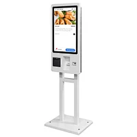 Floor standing Touch screen window android Fast food ordering self service machine restaurants bill payment kiosk