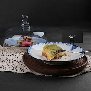 Ceramic fruit snack bread dessert plate tray cake plate stand display tableware