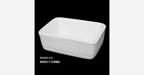 Stave lines style restaurant and hotel used porcelain ceramic rectangle ...