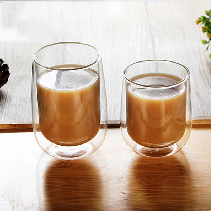 Food Safe Double Wall Pyrex Glass Latte Glass Coffee Cup Espresso cups