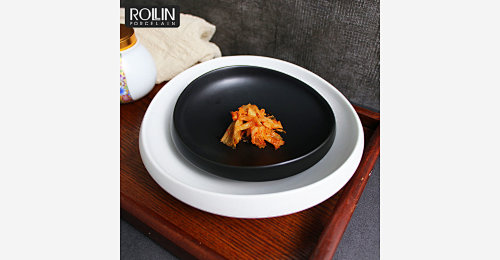 round Bowls white & black bowls ceramic dessert bowl from China ...