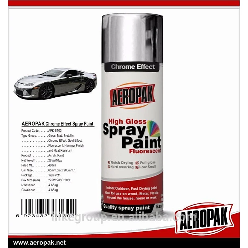 chrome effect spray paint , aerosol spray paint , motorcycle spray