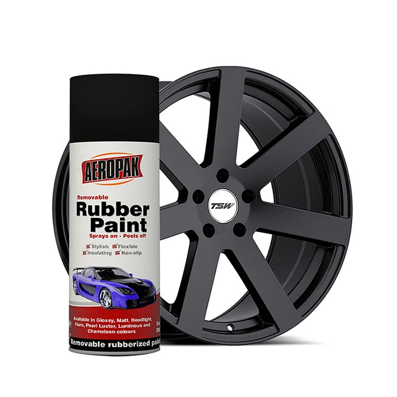 Fluorescent Luminous Removable Rubber Spray Paint With Liquid Coating