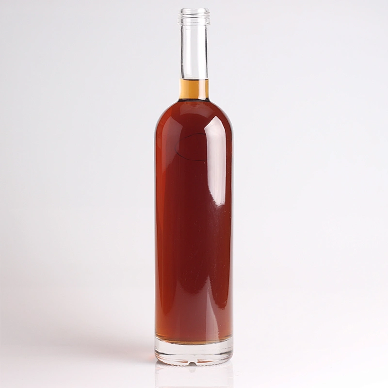 high quality 750ml glass bottle , tequila bottle with long neck