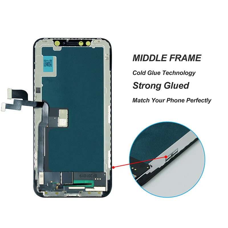 Oled Incell Aftermarket LCD Screen Assembly for iPhone X (Black)