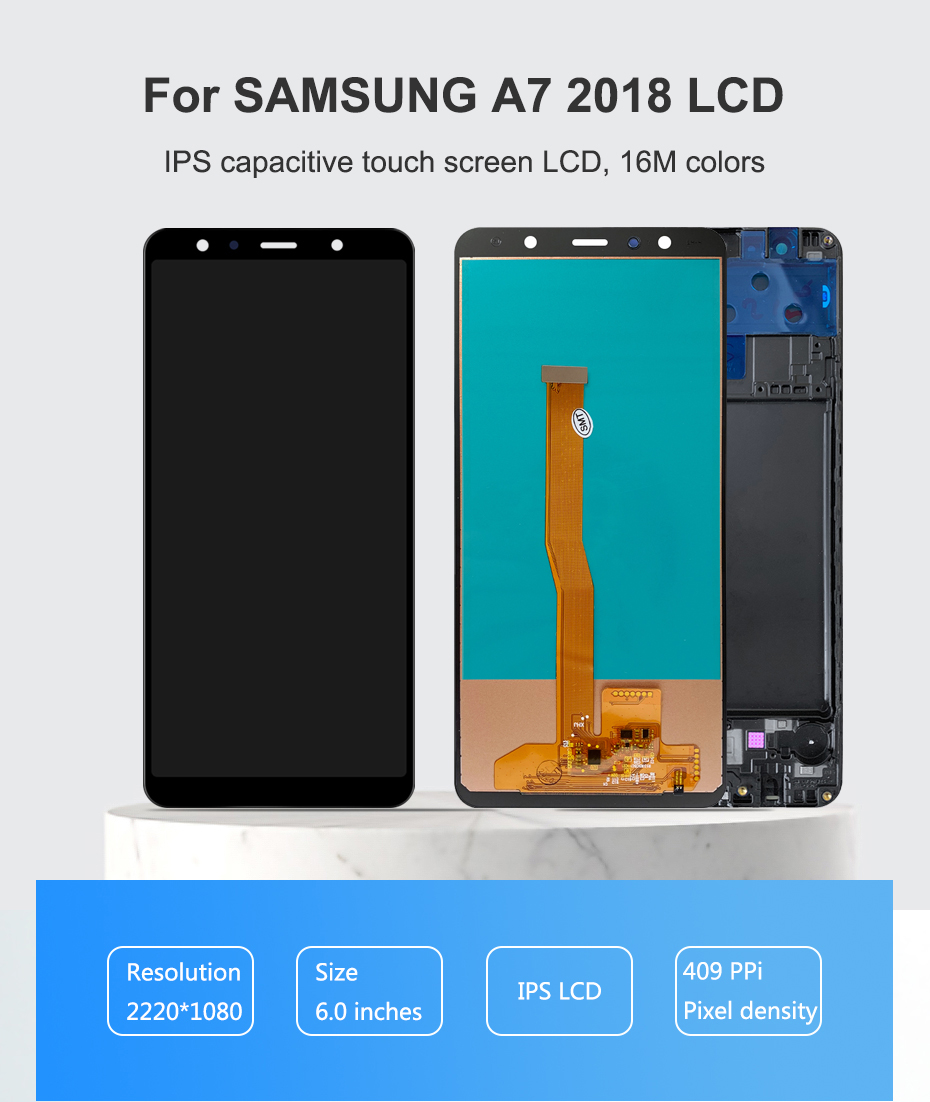 screen replacement for samsung a7 2018 lcd