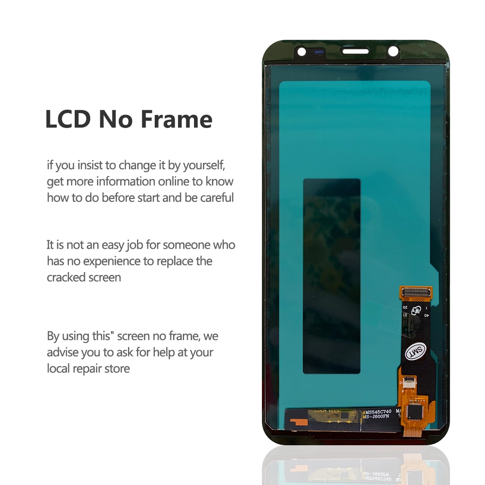samsung j6 replacement screen with no frame