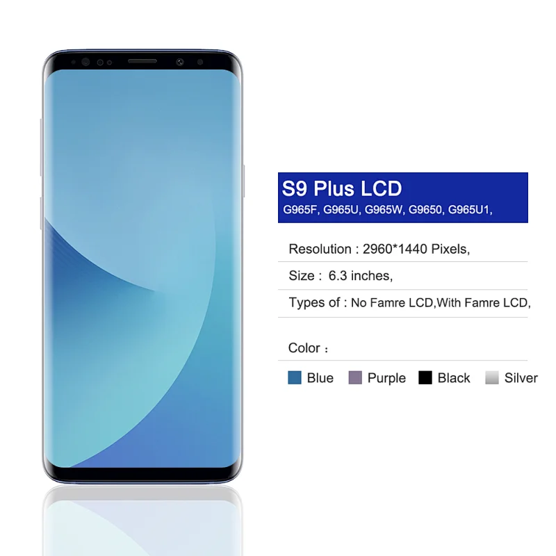 6.2'' LCD Replacement for SAMSUNG Galaxy S9 Plus LCD Touch Screen Repair