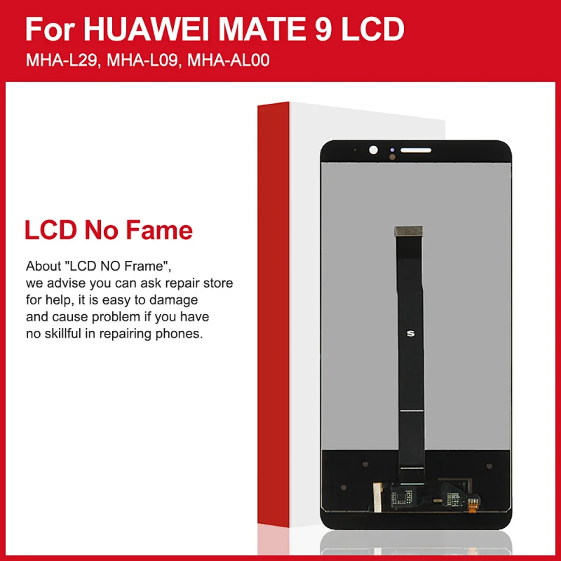 LCD For HUAWEI Mate 9 Display Touch Screen Digitizer with Frame Display