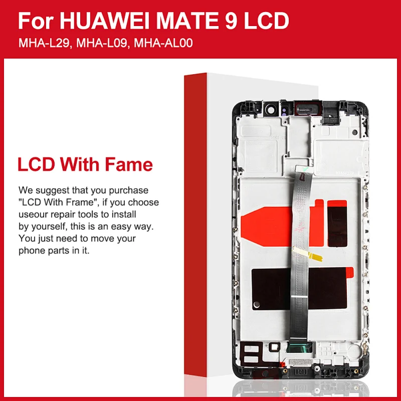 LCD For HUAWEI Mate 9 Display Touch Screen Digitizer with Frame Display