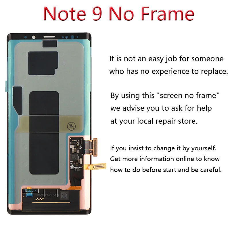 AMOLED 6.4'' LCD with frame for SAMSUNG GALAXY Note 9 LCD Display Repair