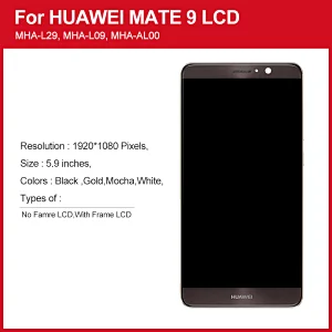 LCD For HUAWEI Mate 9 Display Touch Screen Digitizer with Frame Display