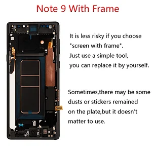 AMOLED 6.4'' LCD with frame for SAMSUNG GALAXY Note 9 LCD Display Repair