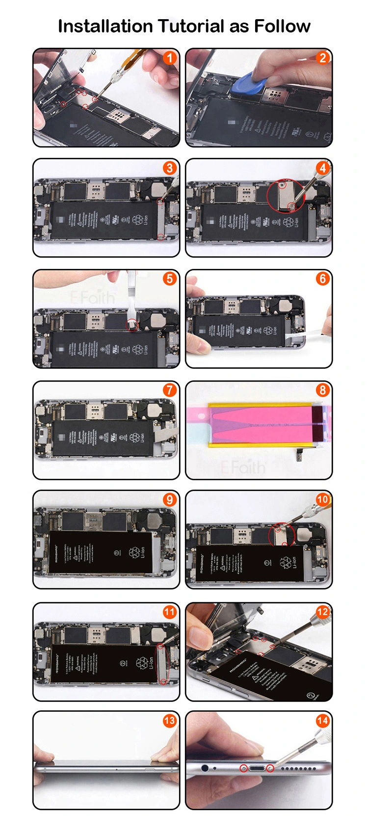 Battery Replacement for iPhone 7/7plus