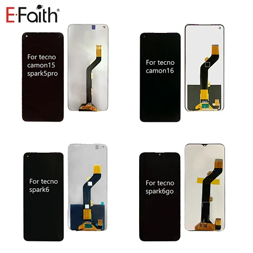 Best quality For tecno camon 15 Screen Replacement,For tecno spark 5 6 Pro Display,For camon 16 lcd screen display with best