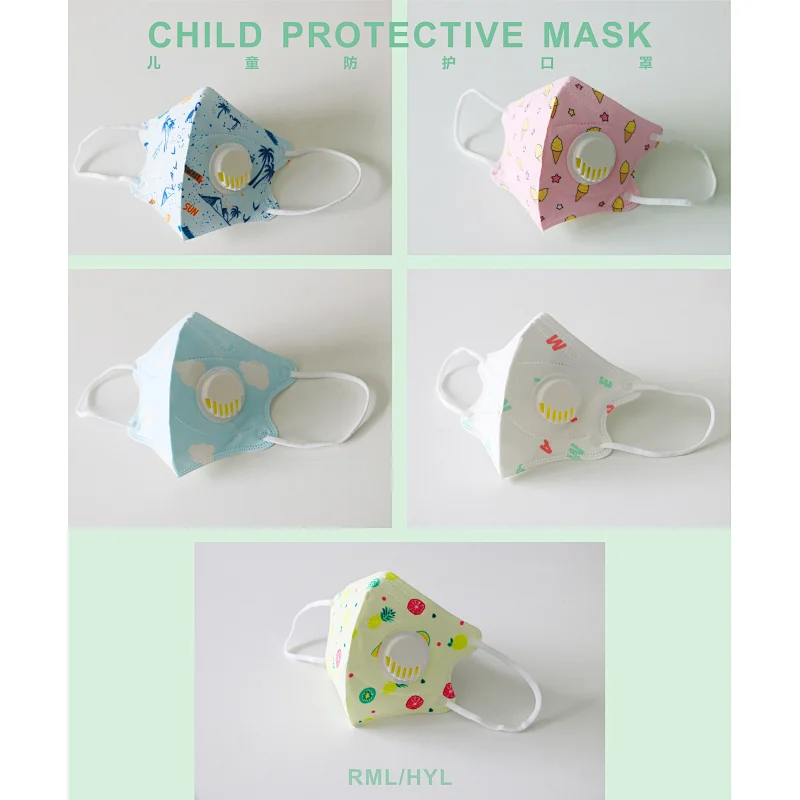 Children children pink face covering reusable mask face KN95 mask