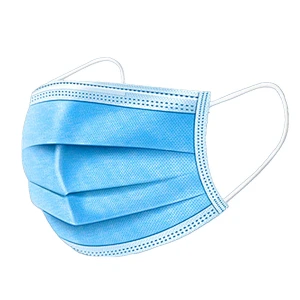 daily protective disposable  3 ply mask with meltblown cloth