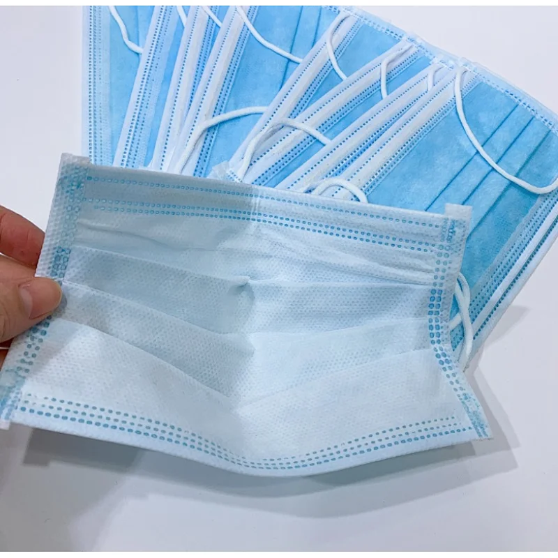 daily protective disposable  3 ply mask with meltblown cloth
