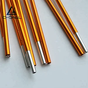 Black Anodizing 11mm 13mm 30mm Flexible Alloy Aluminium Tent Pole 7001 t6
