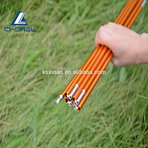 Four side tent poles accessories aluminum tent pole