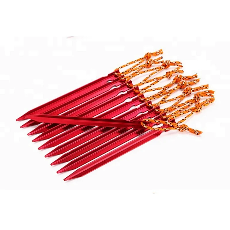 Outdoor Aluminum Alloy Tent Stakes Durable Beach Sand Tent Peg