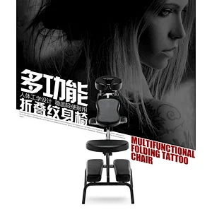 Foldable adjustable massage chair, beauty bed, tattoo chair