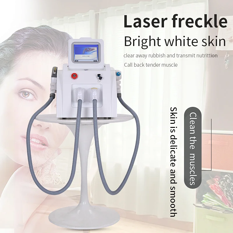 Portable hot fast hair removal OPT ipl shr laser / shr ipl / portable shr nd yag with laser wave length 1064nm/532nm