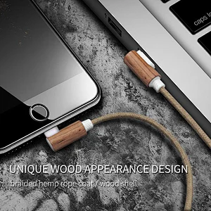 woodcableⅠ 3 in 1 USB Charging Cable