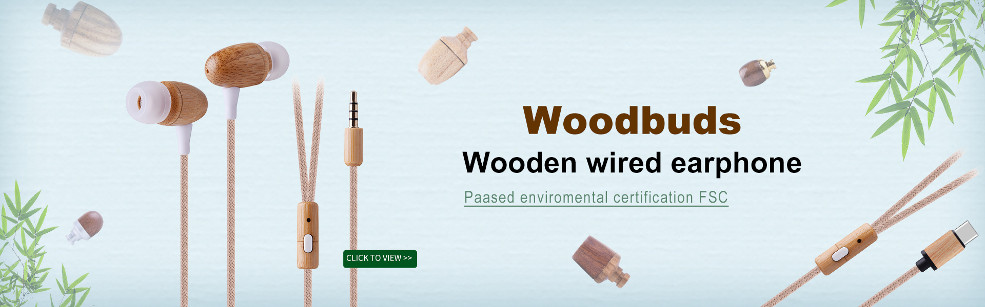 wooden earphone