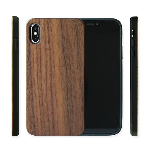 Popular custom logo wooden mobile phone case bamboo wood protective cover foreign trade