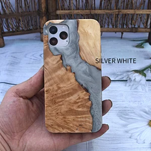 Apple Samsung resin stabilized wooden case for iPhone 11pro
