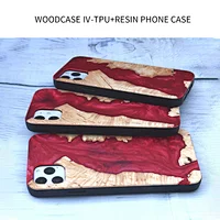 Apple Samsung resin stabilized wooden case for iPhone 11pro